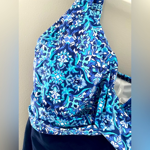 Never Worn Lands’ End Navy/Floral Tankini - Picture 4 of 7